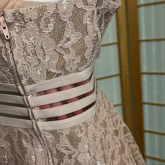 ❌ SOLD 💝 LIVE SHOW 💝BUNDLE ❌Lace All Over Skater Skirt Dress CITY STUDIO Size 13 - Picture 6 of 15